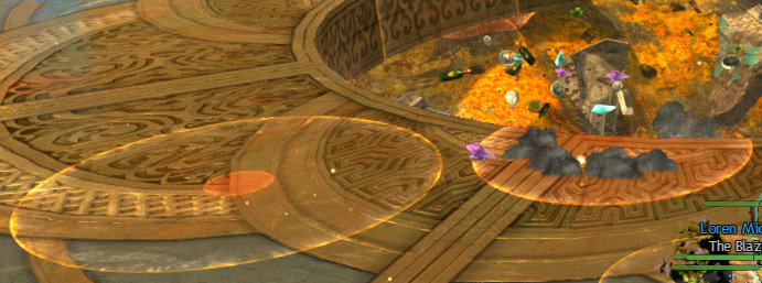 Junk Fall AoEs of various sizes