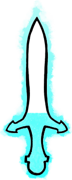 Partly filled Greatsword Power overhead icon