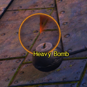 A heavy bomb with a timer over it