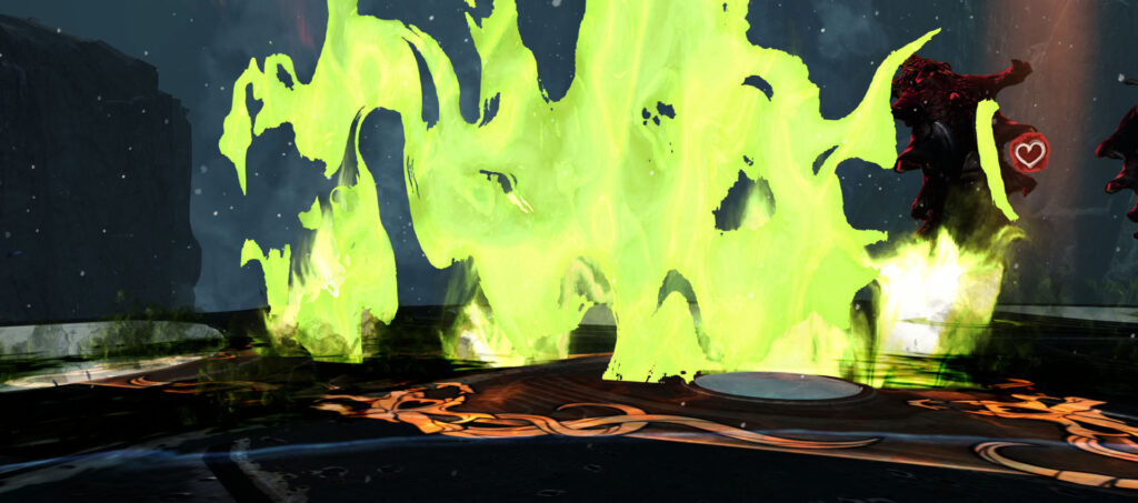 The green flames of a Surging Soul