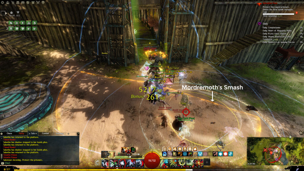 Berg's Mordremoth's Smash AoE indicator